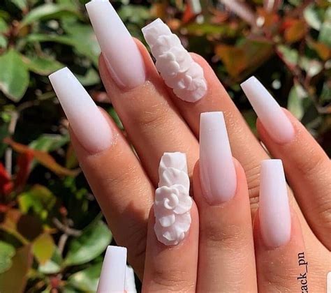 white nails with black flowers|acrylic nails white with flowers.